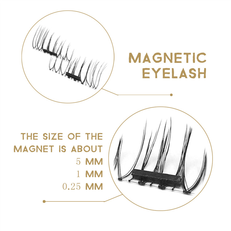 Supply reusable pretty magnetic eyelashes Y-13